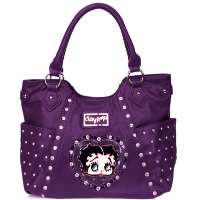 Original Betty Boop Handbag w/ Rhinestone Decor